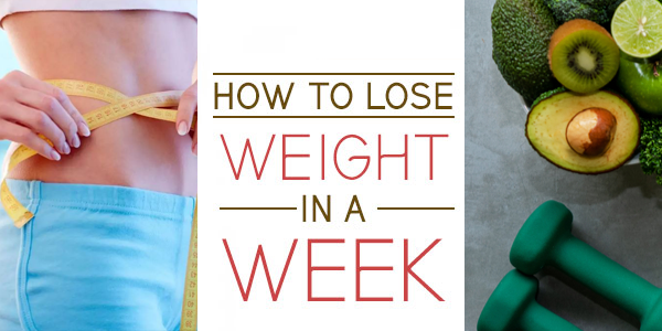 how to lose weight in a week without diet